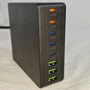 440W 8-Port USB Hub USB-C USB-A Compact Charging Station Fast Desktop Charger